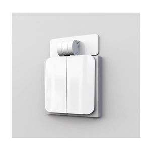 2 Cache-prises étanches Extérieurs - Protection Murale Blanche/gris, 9,5x9,8x8,2 Cm, Pour Salle De Bain, Cuisine