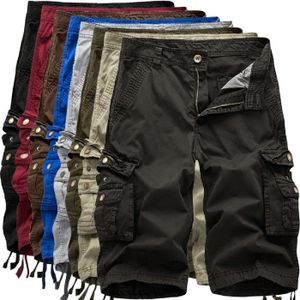 Short Cargo Homme Coton Running Sport - Bermuda Poche XL Jogging Été Respirant Confortable
