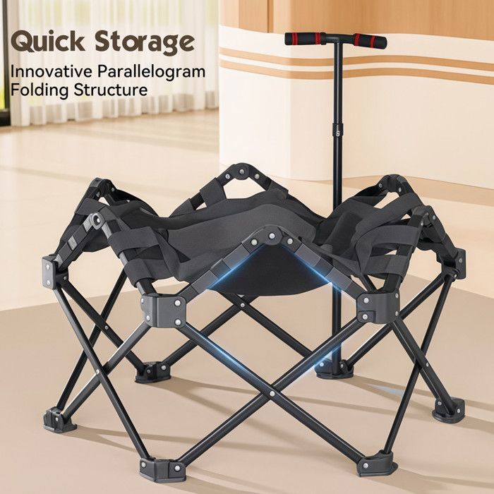 LUXTRI Trampoline Fitness 103,5cm Charge 150kg Poignée Réglable Hauteur