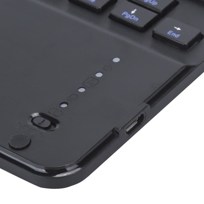 Gokelomg Portable Flexible Clavier Resistant a l' Lavable Souple Silicone  sans Fil avec recepteur USB pour PC Tablette Laptop Ordinateur