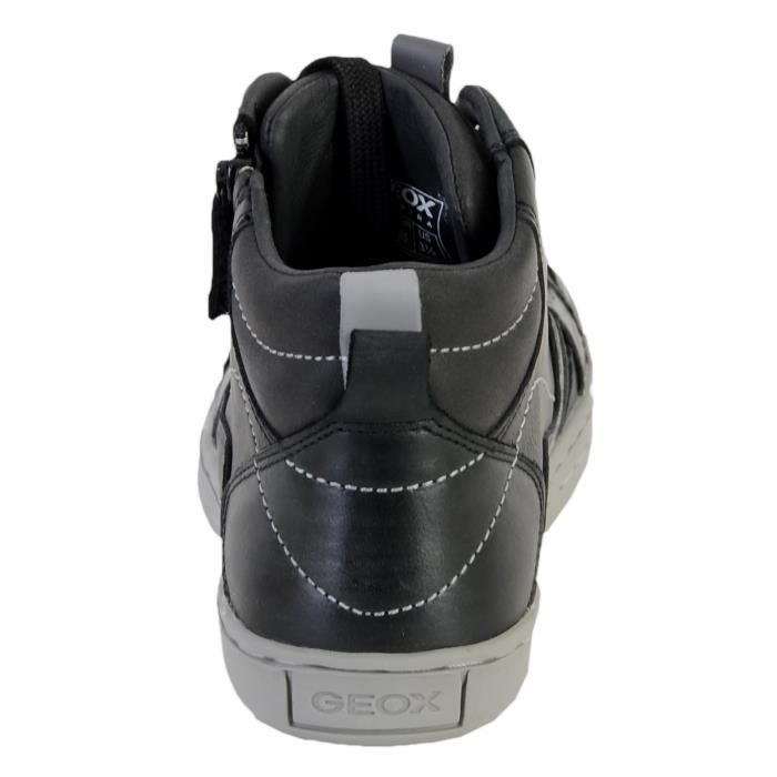 Basket Montante Geox Enfant Gar ons J Garcia B.A Black grey