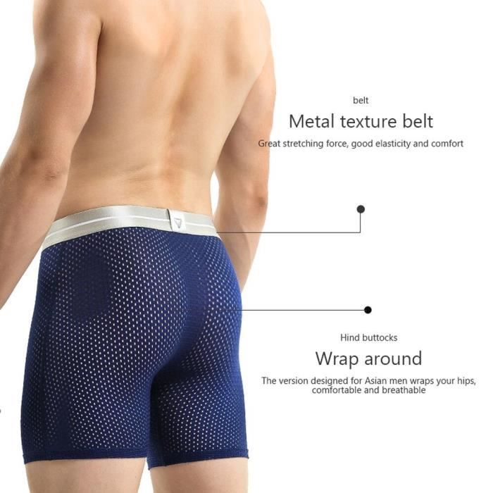 Sous v tement Glace Soie Homme Sport Culottes Hommes Maille Sous