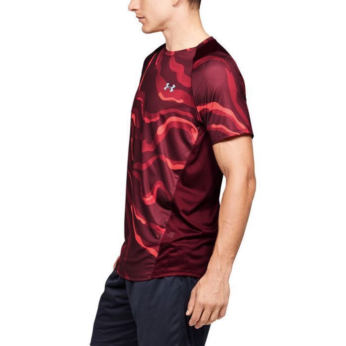 T-shirt Graphique Truth Soul Armour Rouge - Motif Squelettes Dansants, Taille L Homme