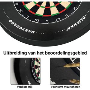 WDS Darts Sports Outdoor – Cible de fléchettes en bois (protection murale, anneau de récupération, anneau de fléchettes) (universel : tablettes à partir de 25,4 cm