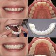 Ulat 4 PCS2 Set Silicone Dentier Haut et Bas Sourire Parfait pour Homme et Femme Amovible Naturel Fausse Dents Provisoire Fa[7278]-0