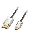 LINDY Câble HDMI® Slim - compatible HDMI 2.0 Ultra HD avec Ethernet CROMO® - type A/D - 2m-0