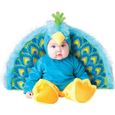 Déguisement Paon pour bébé - Premium - Multicolore - Polyester - Combinaison, cagoule, chaussons, queue-0