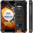 Smartphone Robuste OUKITEL WP5 IP68 Etanche 5.5" écran Batterie 8000mAh 32 Go Téléphone portable Double Sim Orange-0