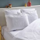 Lot de 2 Oreillers Mémoire de forme mixte Anti-acariens 50x70cm - Confort réglable - Barrettes de mousse et polyester - BLEU CALIN