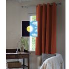 INTEX DECO Rideau 100% occultant luxe spécial petites fenêtres 140 x 180 cm Obscure Terracotta