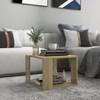 Table Basse - TRAHOO - Chêne Sonoma - Contemporain - Design - Carré