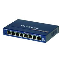 Commutateur - Netgear - GS 108 - 8 ports - Gigabit Ethernet - Fonction duplex intégral