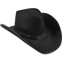 Chapeau cowboy noir adulte - Marque 232517 - Intérieur - Mixte