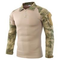 Tee Shirt Militaire Homme - FUNMOON - Airsoft Tenue Camouflage Uniforme - Séchage Rapide Manches Imperméables