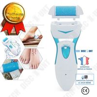 TD® Râpe-pieds Anti-Callosités / Micro Pédicure électrique Rechargeable Résistant à l'eau Bleu bienfaits pieds doux autonomie 8h