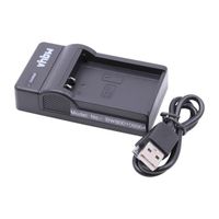 vhbw Chargeur USB de batterie compatible avec Olympus Pen E-P5 batterie appareil photo digital, DSLR, action cam