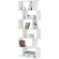 Bibliothèque étagère de Rangement WOLTU en MDF 60x23,5x160cm Blanc