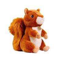Peluche réaliste en forme d'écureuil de 25,4 cm – Cadeau idéal pour les enfants