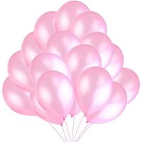 100 Ballons Rose de fête d'anniversaire 10" de qualité supérieure 100% LATEX NATUREL décorations parfaites pour les anniversaires,