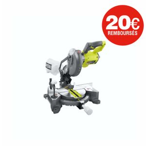 SCIE STATIONNAIRE Scie à onglet radiale RYOBI - EMS190DCL - 18V One+ - 190mm - sans batterie ni chargeur