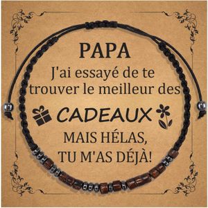 COFFRET THÉMATIQUE Bracelet Morse Pour Papa Bracelet Pour Papa Cadeau
