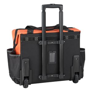 Sac à Outils à Roulettes – 18 Poches – Rouge/Noir – 600D – Neuf