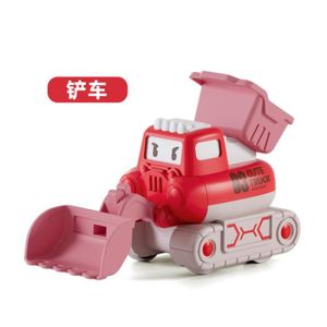 VOITURE - CAMION Modèle de voiture anti-collision Push and Go pour enfants, jouet de véhicule de construction en ébène pour to