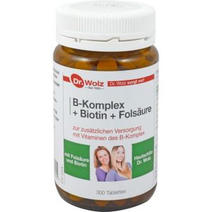 TONUS - VITALITÉ Dr. Wolz B-Komplex + Biotin + Folsäure, 300 pc Tab