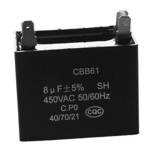 R Cable Terminal AC Moteur Course Condensateur 6uF 450V CBB60 TOOGOO