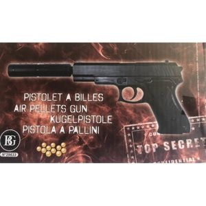 KIT JOUET - ACTIVITÉ Jouet: pistolet à billes plastique 18 cm + silenci