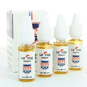LIQUIDE E-liquide  Usa Mix Le Coq Premium 4X10ml 06mg