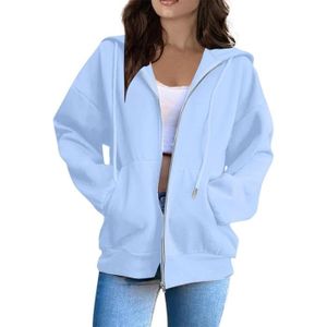 Hagg - Sweat à capuche femme bleu/ bleu ciel