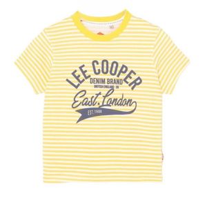 T-SHIRT Lee Cooper - T-SHIRT - GLC0108 TMC JAUNE-14A - T-shirt Lee Cooper - Garçon