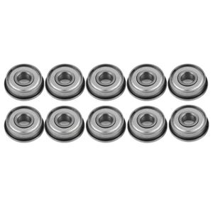 CAGE DE DIRECTION Qiilu Roulement Flange ball bearing, 10pcs F608Z armored steel bearing 8x22x7mm miniature ball bearings for moto roulement