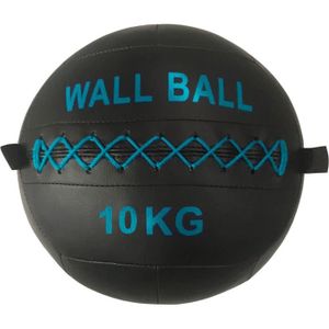 MEDECINE BALL Wall Ball Sporti France 10kg - Noir/Violet - Cross Training et Crossfit