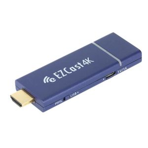 EZCast 4K x 2K HDMI WiFi Affichage Dongle R/écepteur 2.4G//5G Double Bande H.265 4K D/écodeur Stick Compatible Miracast AirPlay DLNA