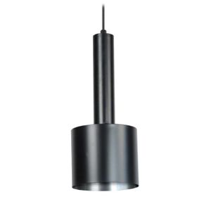 LUSTRE ET SUSPENSION TOSEL Suspension 1 lumière - luminaire intérieur - acier noir et aluminium - Style industriel - H90cm L13cm P13cm