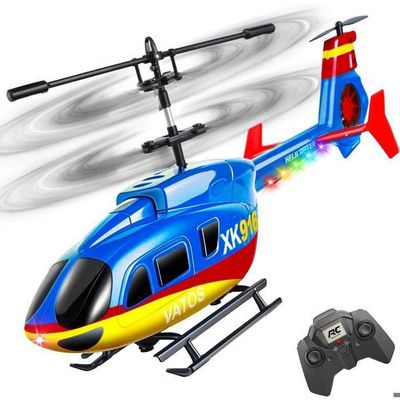 Avion RC 3 Vitesses – LED, 2 Batteries – Tonneaux 360° – Débutant – Bleu