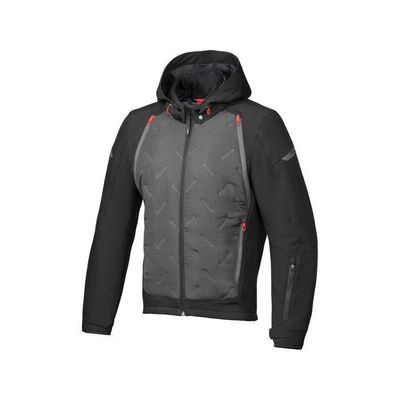 Jet blouson veste moto homme à capuche soft shell blindé deals