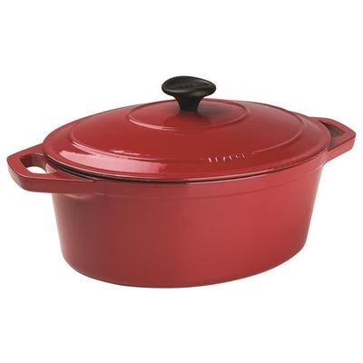 Cocotte Fontignac (Staub) France – Ovale 28 Cm, Fonte émaillée Verte, Vintage