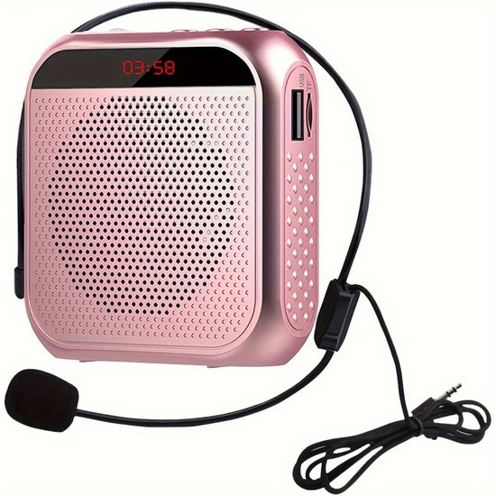 Amplificateur Vocal Portable Avec Micro - Pour Enseignants, Guides, Réunions, 2200 MAh - 10