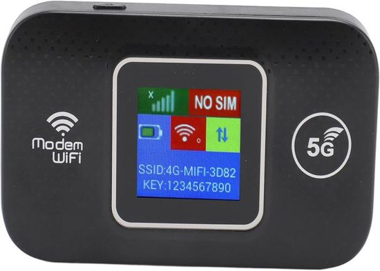 Hotspot WiFi Mobile 4G LTE, Dispositivi Router Internet Wireless Sbloccati da 300 Mbps con Slot per Scheda SIM, Hotspot da Viaggio con Schermo a Colori per Telecamera di