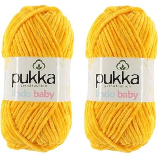 Lot De 2 Pelotes Laine Chenille Extra épaisse (500g) - Pour Tricot à Bras, Couvertures, écharpes - Douce Et Moelleuse