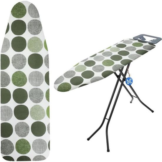 Housse Table À Repasser Classic Facile À Mettre En Place Et Résistante Aux Brûlures 100% Coton
