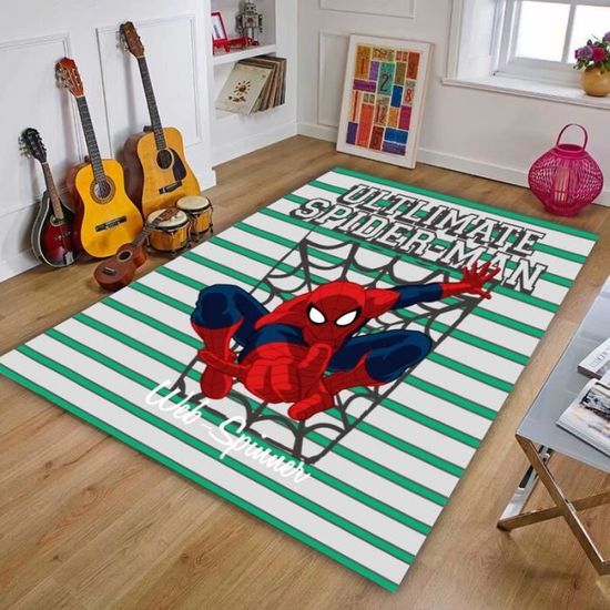 NVY-5072 Tapis de jeu Spiderman antidérapant pour bébé, , pour enfants,  rampant, cuisine, salon, chambre à coucher, cadeau