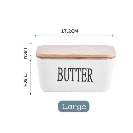 Boîte à Beurre En Céramique 'à La Française' - Conserve Le Beurre Frais 30 Jours, Lavable Au Lave-vaisselle, 250 G - 5