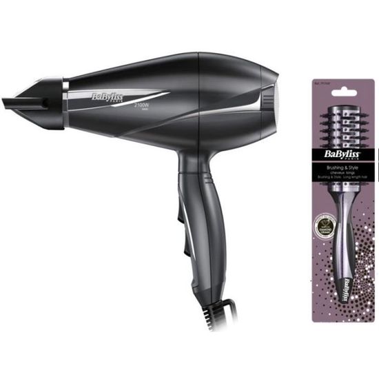 BABYLISS S che cheveux 6610DE P111E Pro Light avec brosse ronde