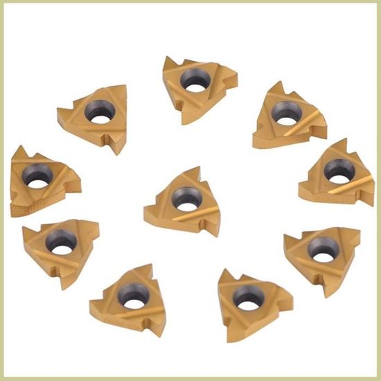 DAZZLEEX - Lot De 10 Inserts Carbure MGMN200-G Pour Porte-outil Rainurage MGEHR/MGIVR, Largeur 2 Mm