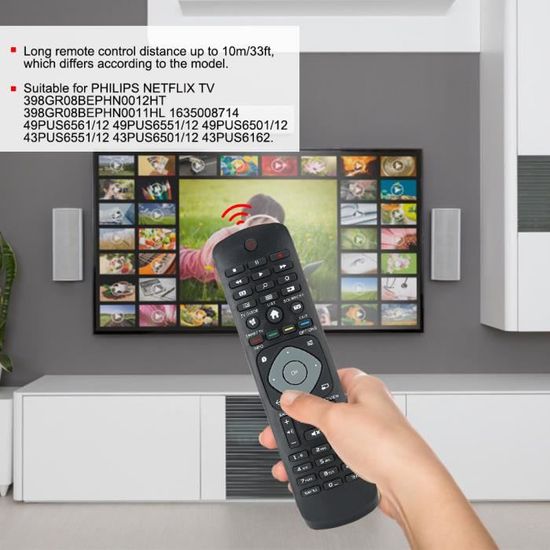 Télécommande Pour Téléviseur Philips - Modèle Gris, Occasion, Fonctionnelle