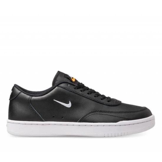 WMNS NIKE COURT VINTAGE PRM NOIR/ORANGE TOTAL/BLANC Cdiscount Chaussures